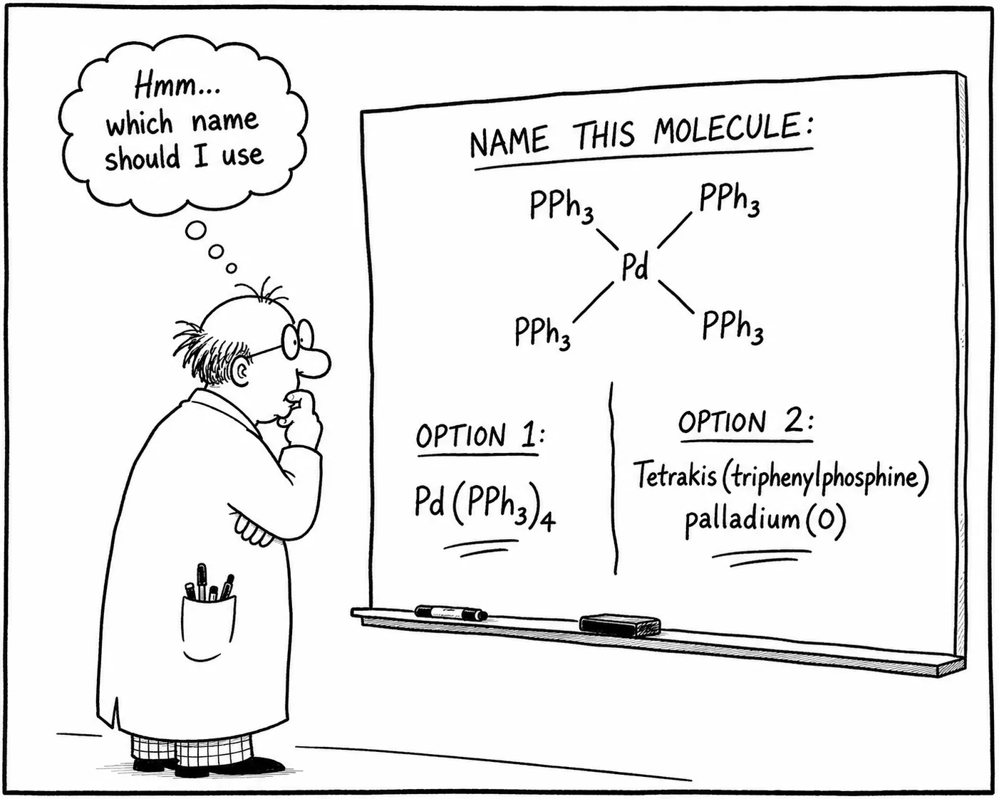 What do chemists call their chemicals?